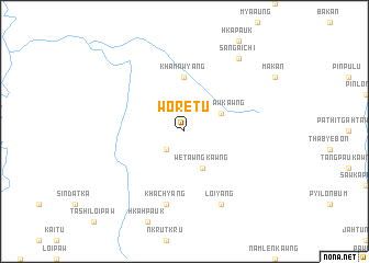 map of Woretu