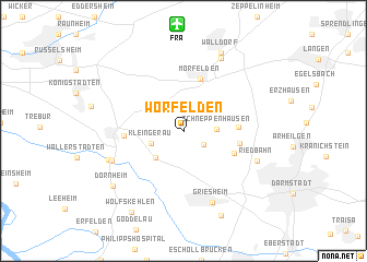 map of Worfelden