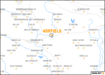map of Worfield