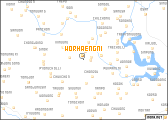 map of Wŏrhaeng-ni