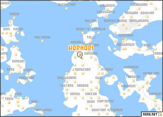 map of Wŏrho-ri