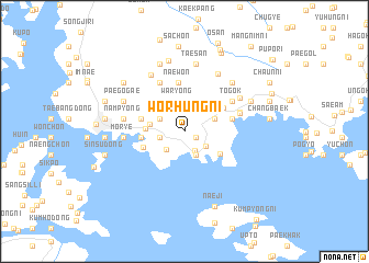 map of Wŏrhŭng-ni