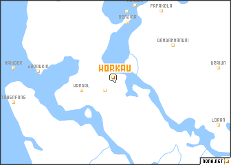 map of Workau