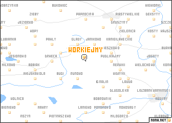 map of Workiejmy