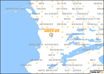 map of Workum