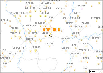 map of Worlala