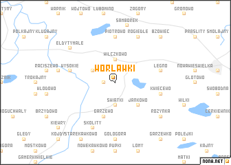 map of Worławki
