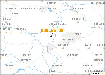 map of Worleston