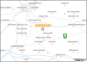 map of Wormegay