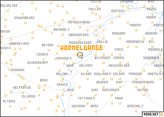 map of Wormeldange