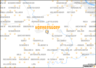 map of Wormersdorf