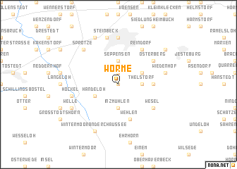 map of Wörme