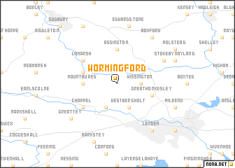 map of Wormingford