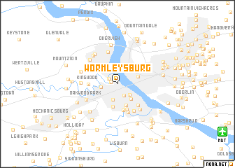 map of Wormleysburg