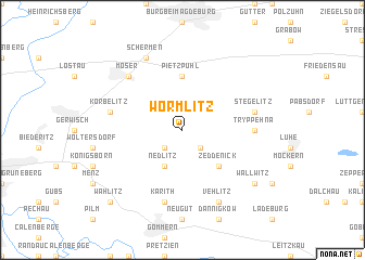 map of Wörmlitz