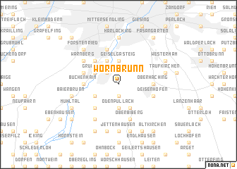 map of Wörnbrunn