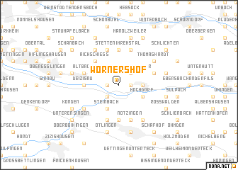 map of Wörnershof