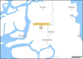 map of Woroberei