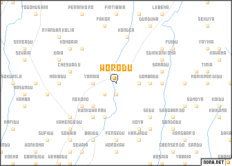 map of Worodu