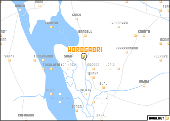 map of Worogaori