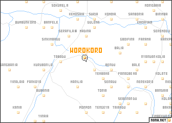 map of Worokoro