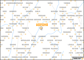 map of Woroma