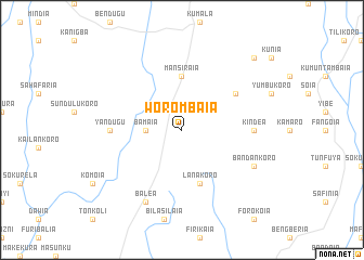 map of Worombaia