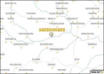 map of Woro Sinkoro