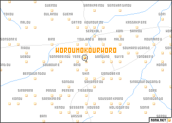 map of Worou Mokour Woro