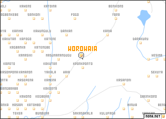 map of Worowaia