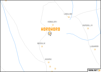 map of Woroworo