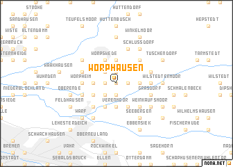 map of Worphausen