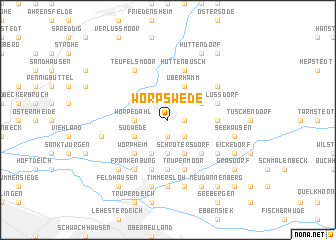 map of Worpswede