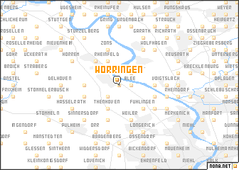 map of Worringen