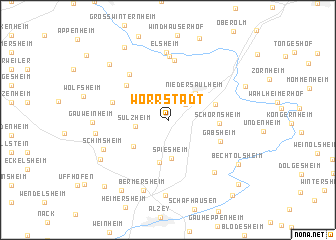 map of Wörrstadt