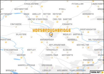 map of Worsbrough Bridge