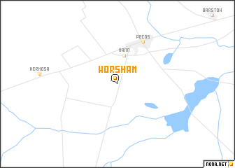 map of Worsham