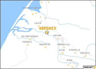 map of Worswick