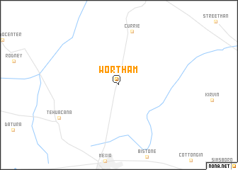 map of Wortham