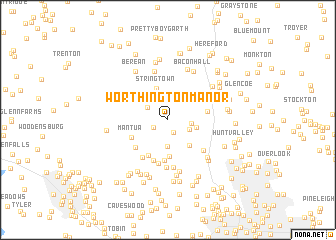 map of Worthington Manor