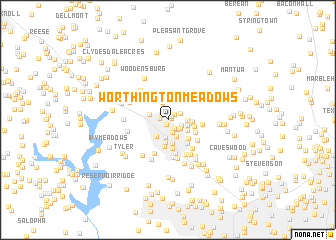 map of Worthington Meadows