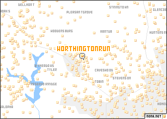 map of Worthington Run
