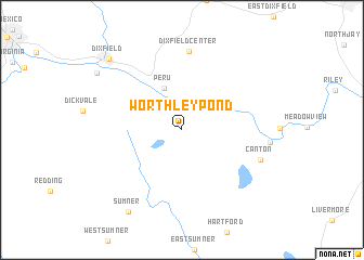 map of Worthley Pond