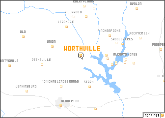 map of Worthville