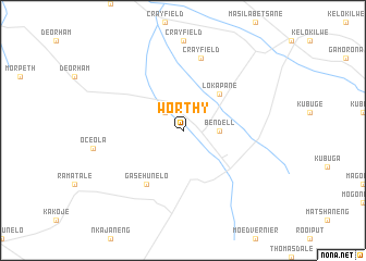 map of Worthy