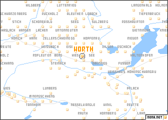 map of Wörth