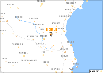 map of Wŏrŭi