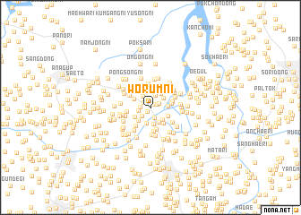 map of Wŏrŭm-ni