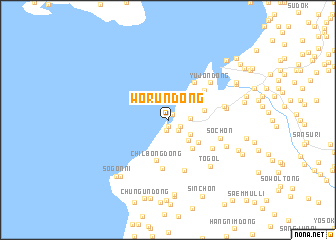 map of Wŏrŭn-dong