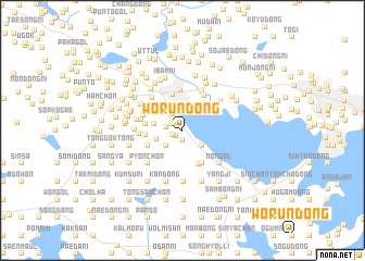 map of Wŏrŭn-dong